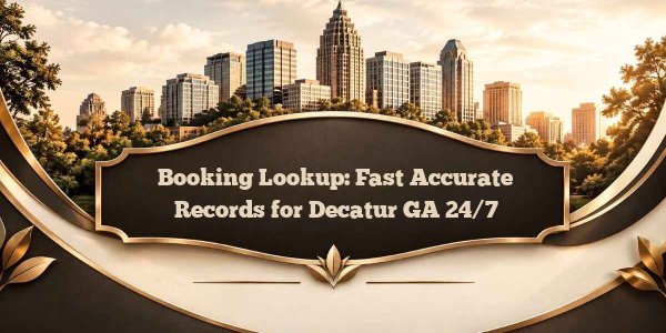 Booking Lookup: Fast Accurate Records for Decatur GA 24/7